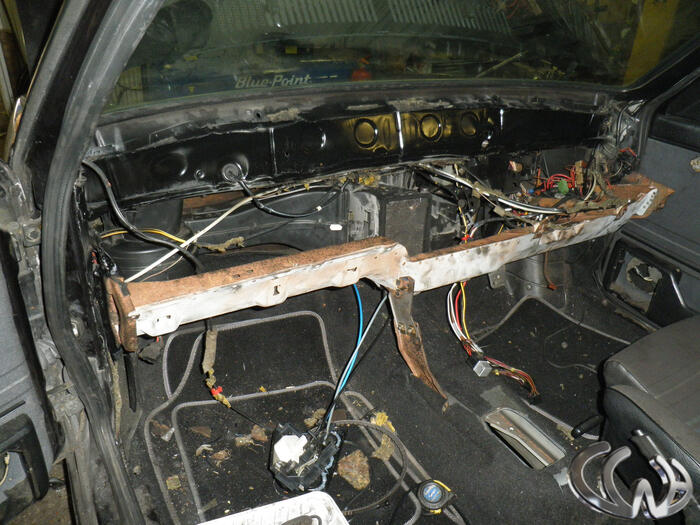 Quite a lot needs trimming to fit dash correctly!