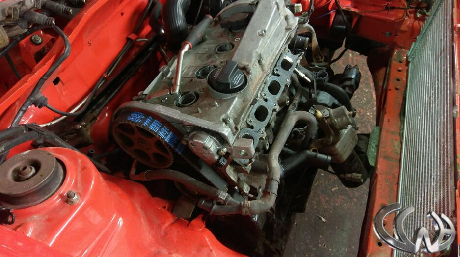 New timing belt installed